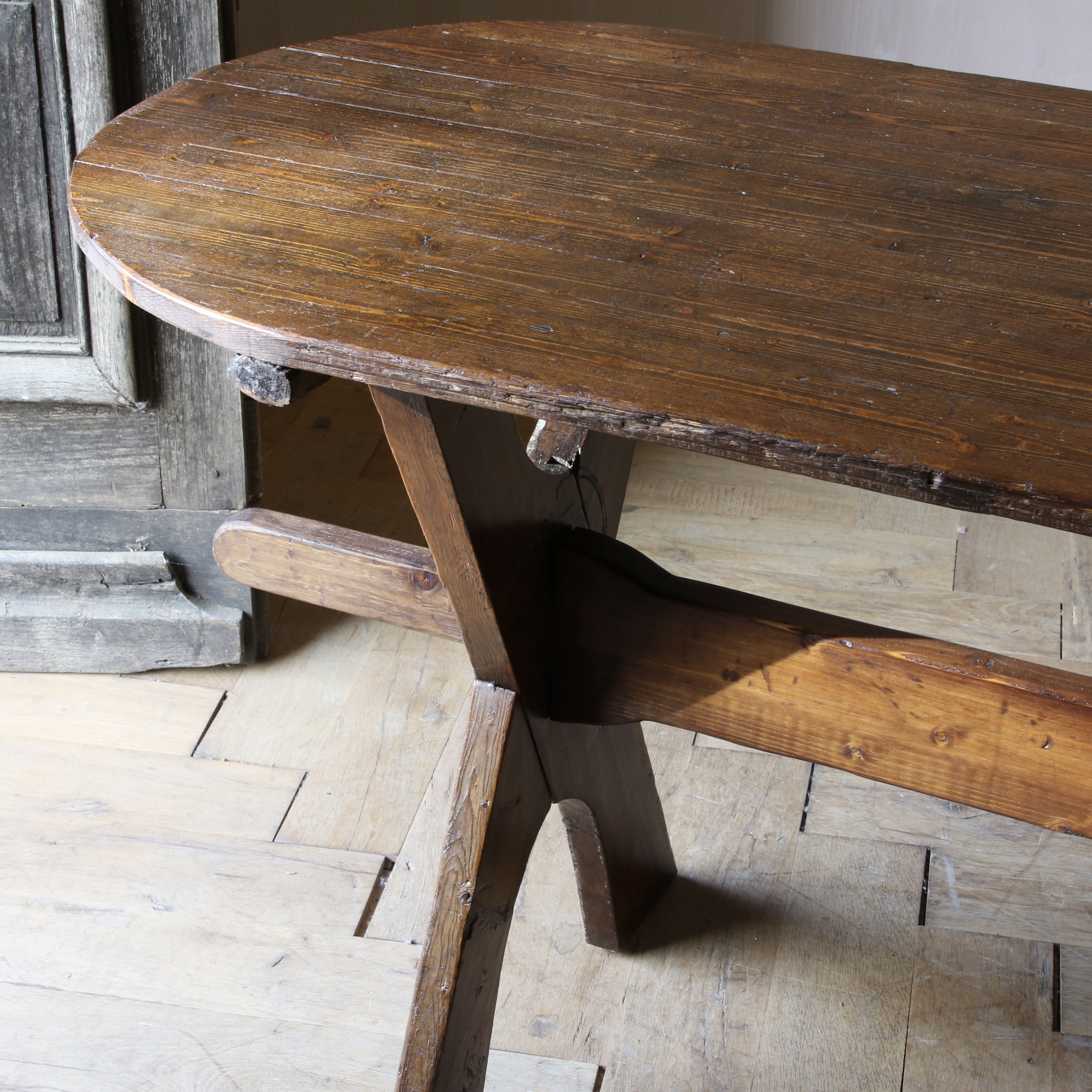 Cross Base Console Table